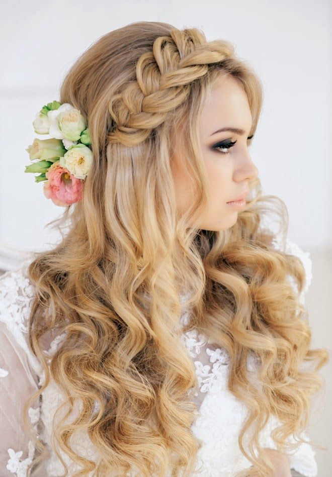 Jaw Dropping Braided Long Wedding Hairstyle