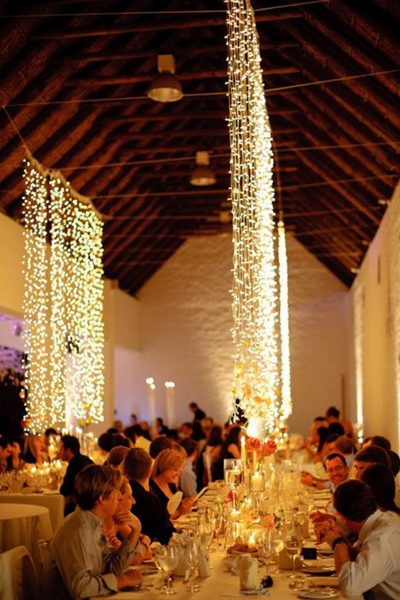 Light up your reception site with these spectacular hanging string lights