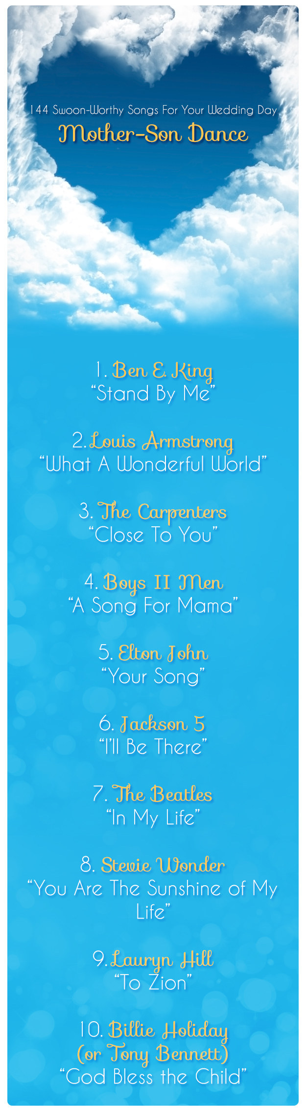 Mother-Son Wedding Songs