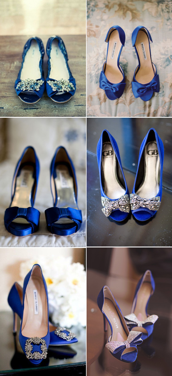 Blue wedding color ideas - Royal Blue Wedding Shoes and Heels