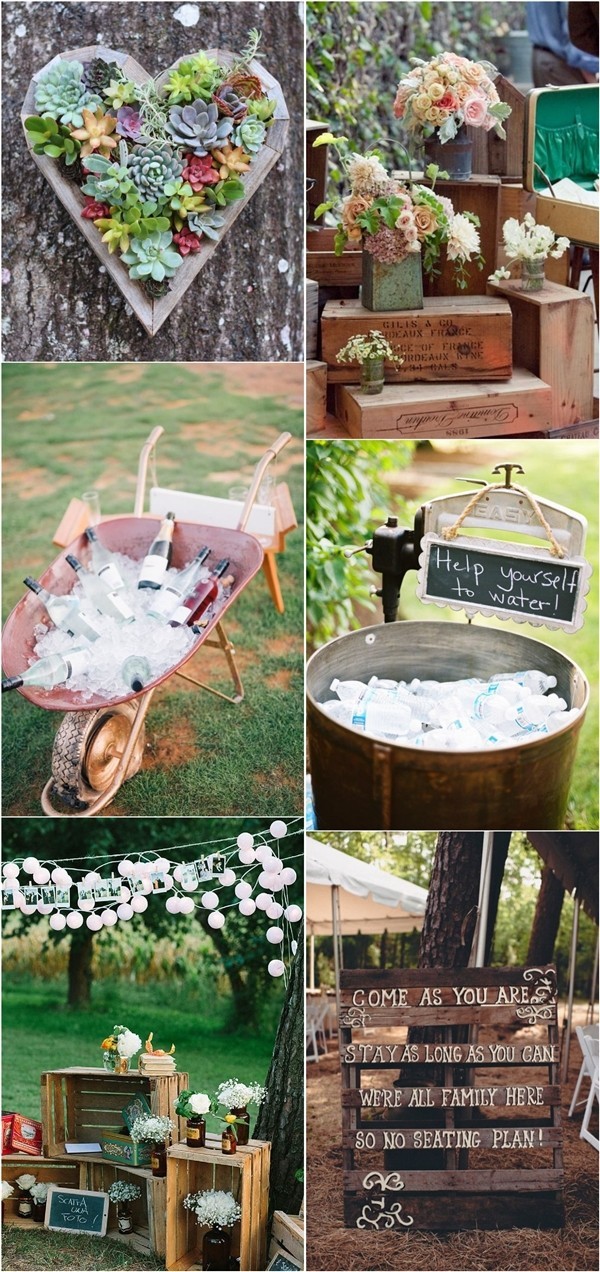 Rustic Country Wedding Decoration Ideas and Theme