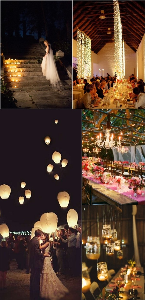 Rustic Wedding Decoration with Lights