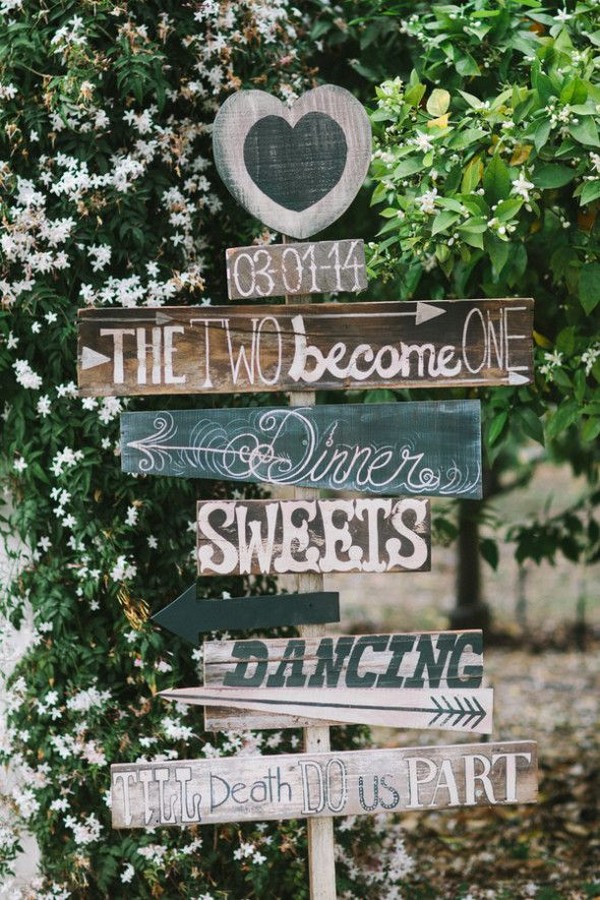 Rustic Wedding Sign