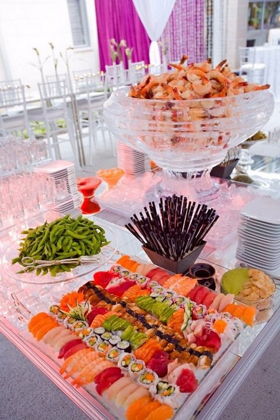 Sushi & Shrimp Wedding Bar