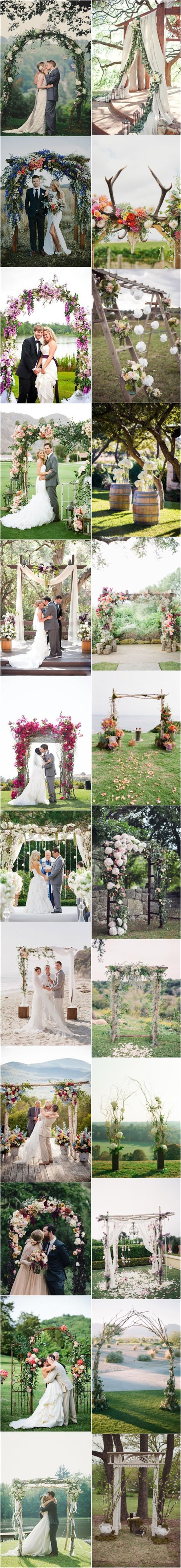 Top 25 Wedding Arch Decoration Ideas- Floral Wedding Arches