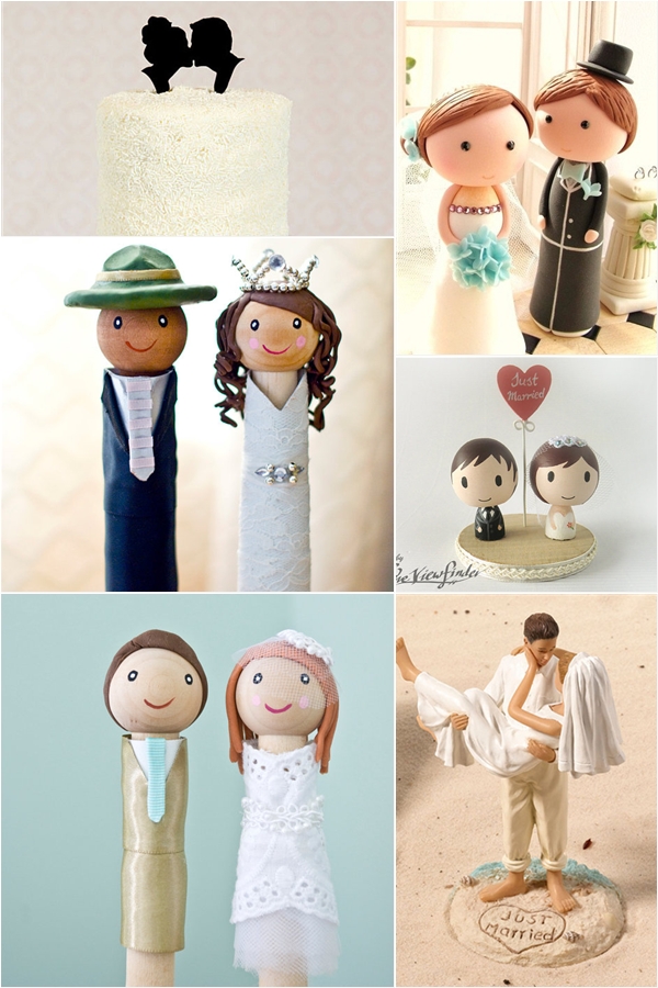 Unique Doll Cake Toppers for Weddings