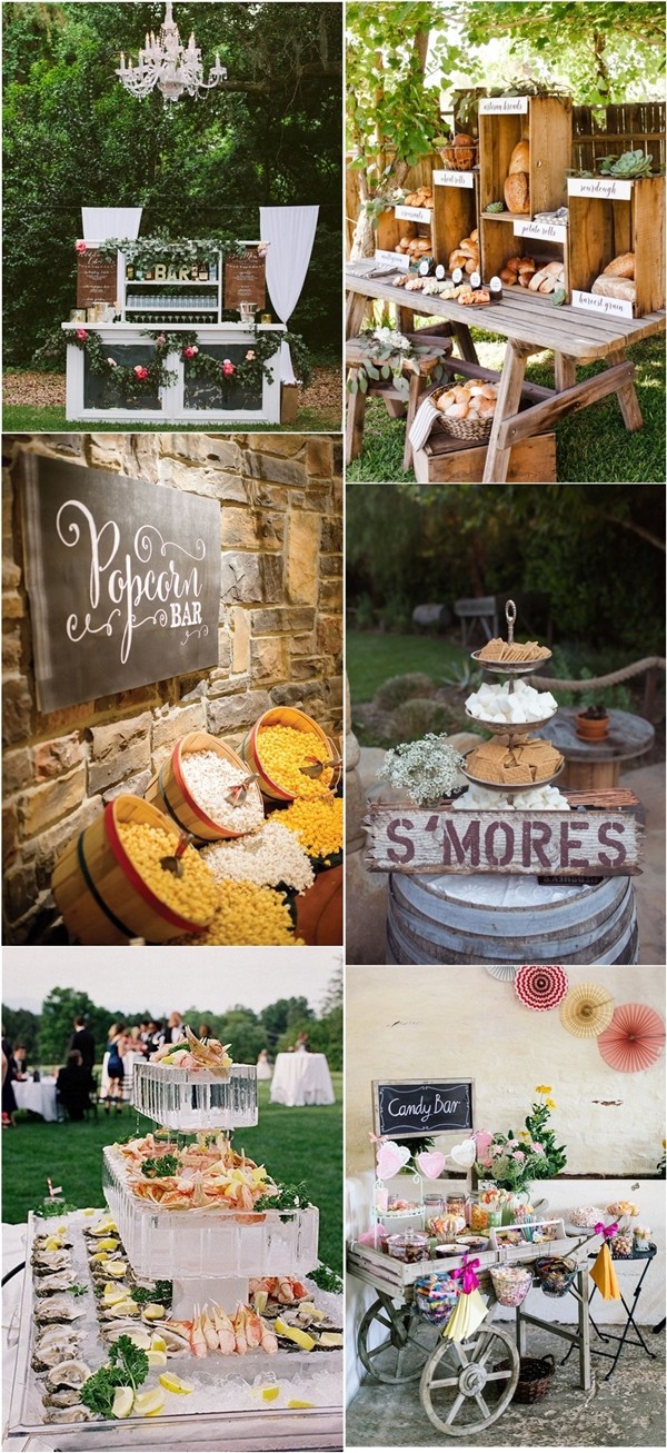 Wedding Dressert & Wedding Food Bar Ideas