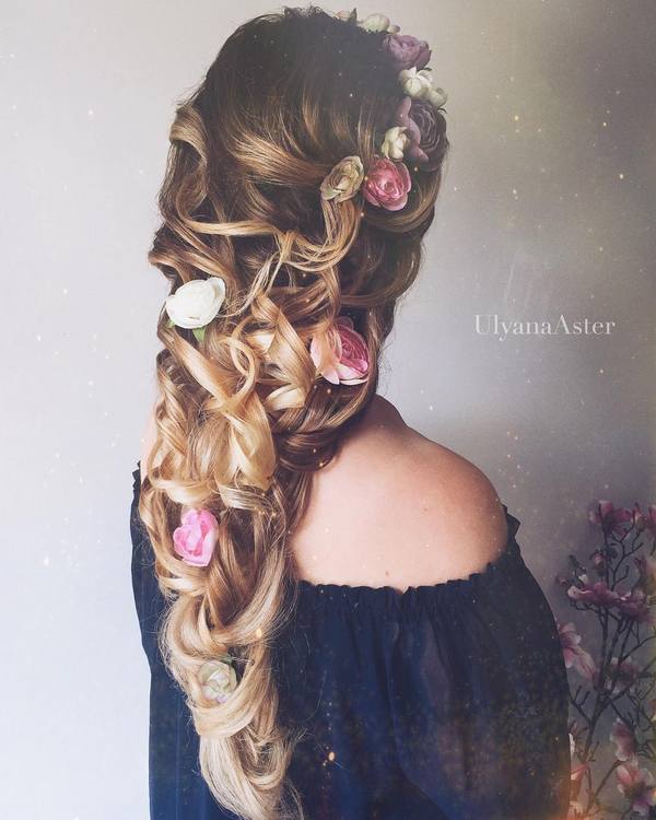 Wedding Updo Hairstyles for Long Hair from Ulyana Aster_04 ❤ See more: http://www.deerpearlflowers.com/wedding-updo-hairstyles-for-long-hair-from-ulyana-aster/