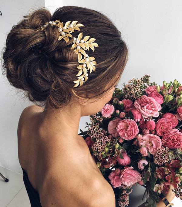 Wedding Updo Hairstyles for Long Hair from Ulyana Aster_05 ❤ See more: http://www.deerpearlflowers.com/wedding-updo-hairstyles-for-long-hair-from-ulyana-aster/