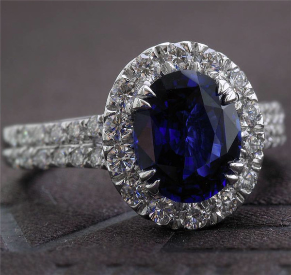 blue diamond engagement rings