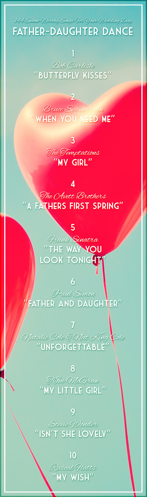 father daughter wedding dance songs