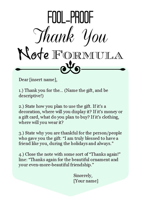 fool proof thank you not formmula