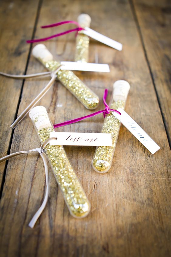 glittery sendoff wedding ideas