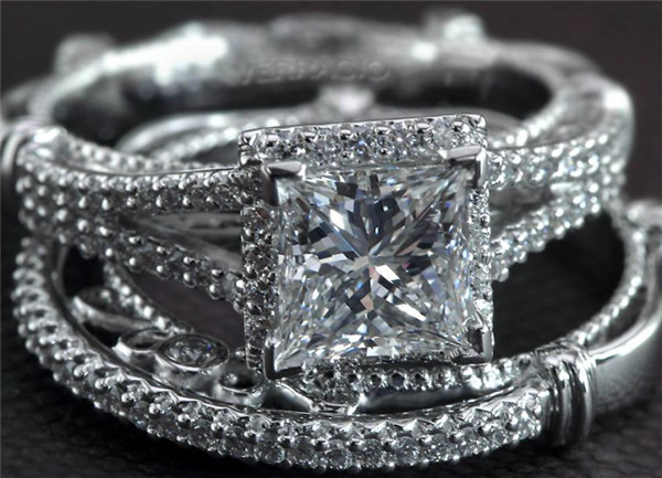 princess cut wedding ring sets his and hers