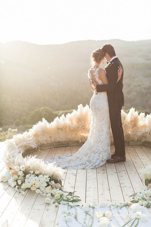 rustic bohemian wedding backdrop decor ideas