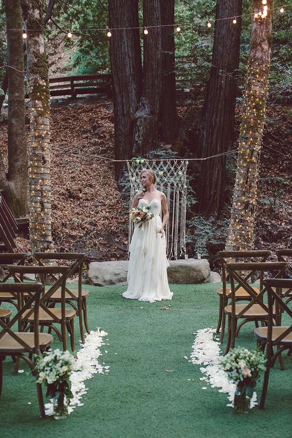 rustic outdoor wedding ceremony ideas