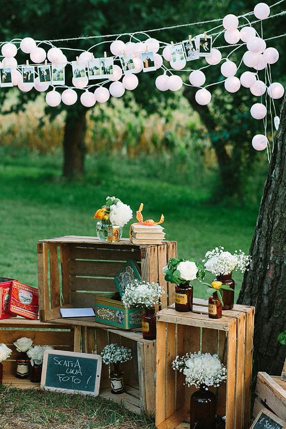 60 Rustic Country Wooden Crates Wedding Ideas 21 rustic wood pallet wedding decor ideas