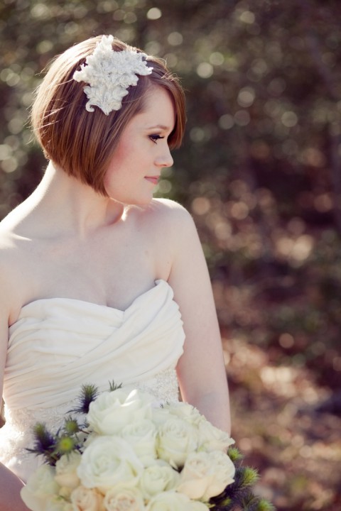 short hair wedding hairstyles