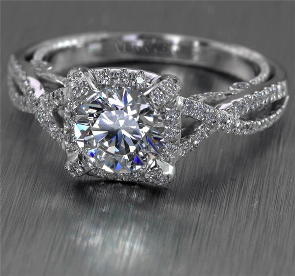 unique engagement ring and wedding ring