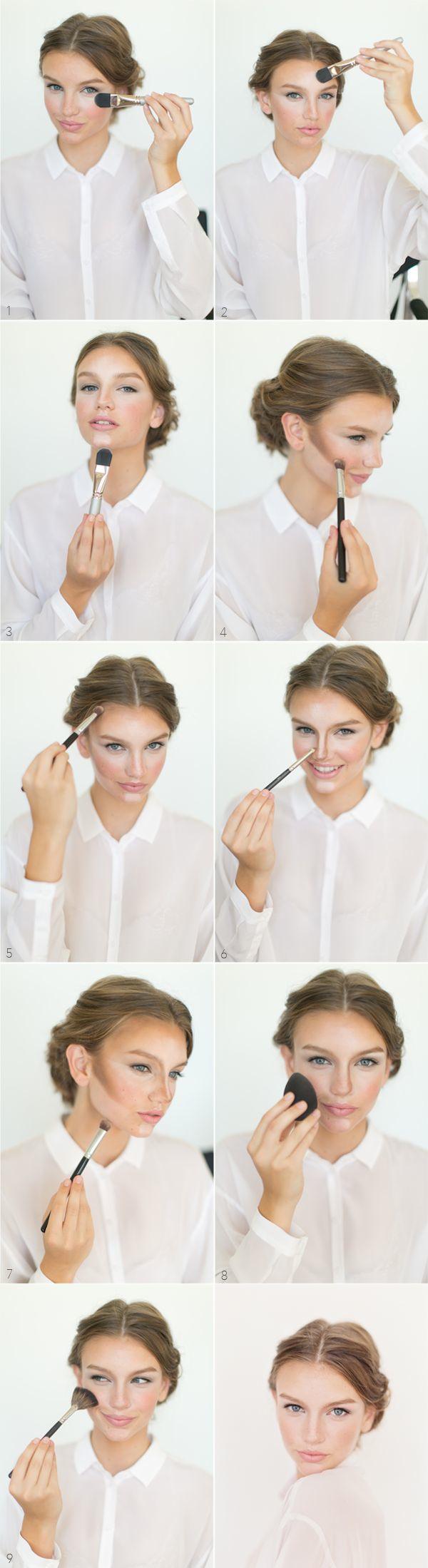 wedding makeup ideas - Tutorial For Contouring & Highlighting beauty