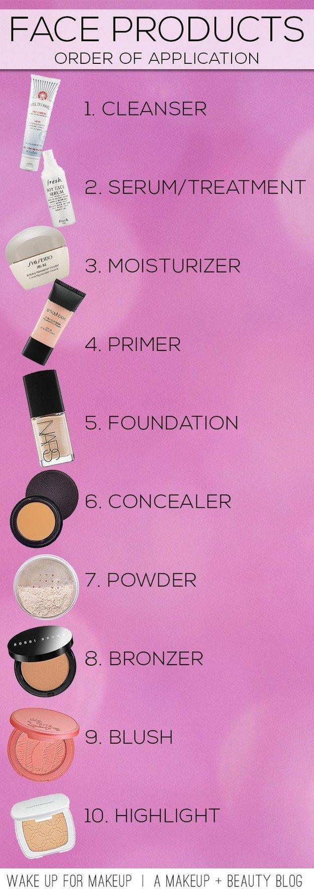 wedding makeup ideas - face products
