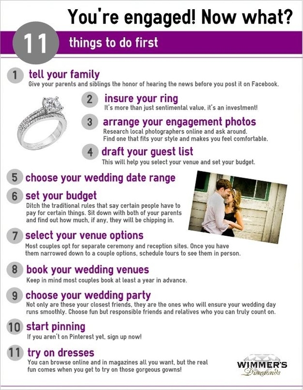 wedding planning tips - 11 things you need to do after you're engaged
