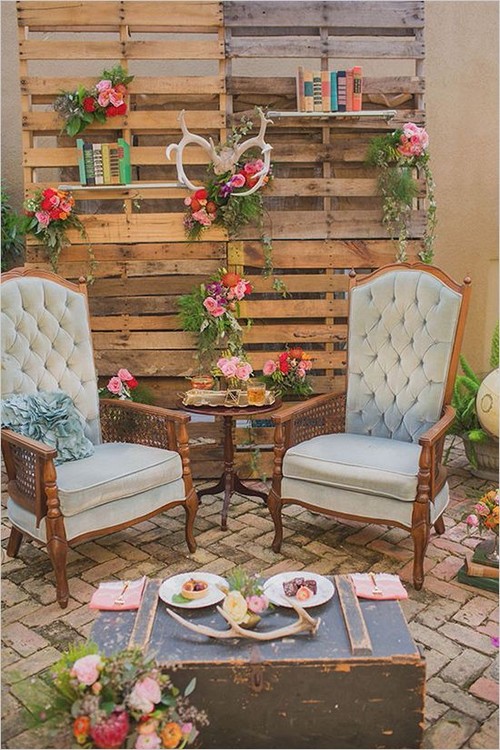 woodsy cocktail lounge wedding ideas