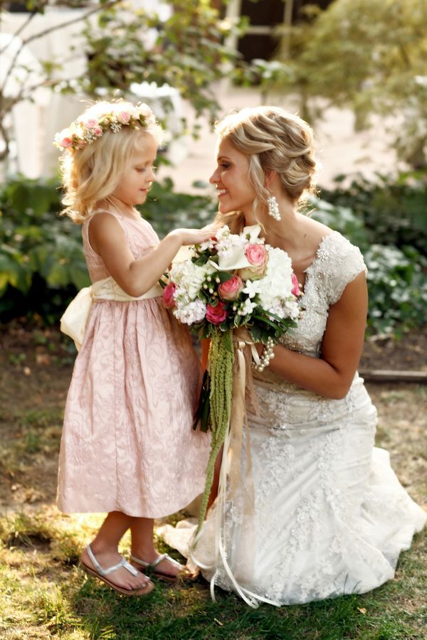 Adorable Flower Girl in Pink