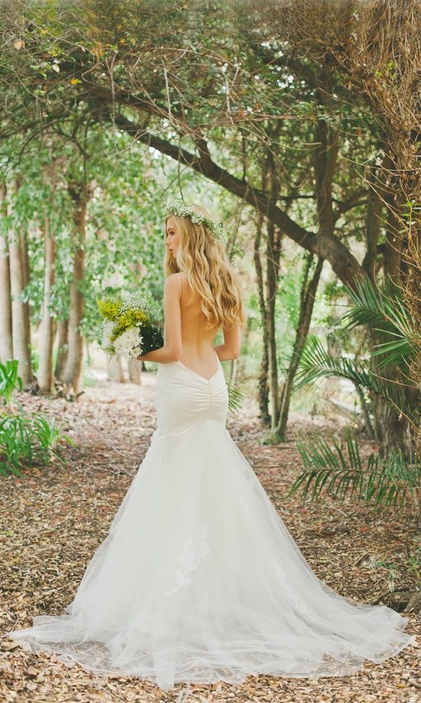 Backless Boho Mermaid Wedding Dresses by Katie May