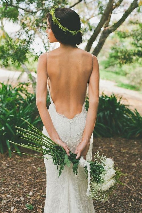 Beautiful Backless Low Back Wedding Dress By Katie May