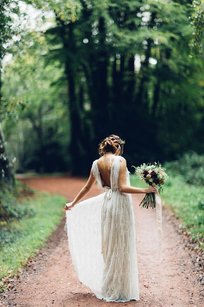 Beautiful and Whimsical Woodland Wedding Dress