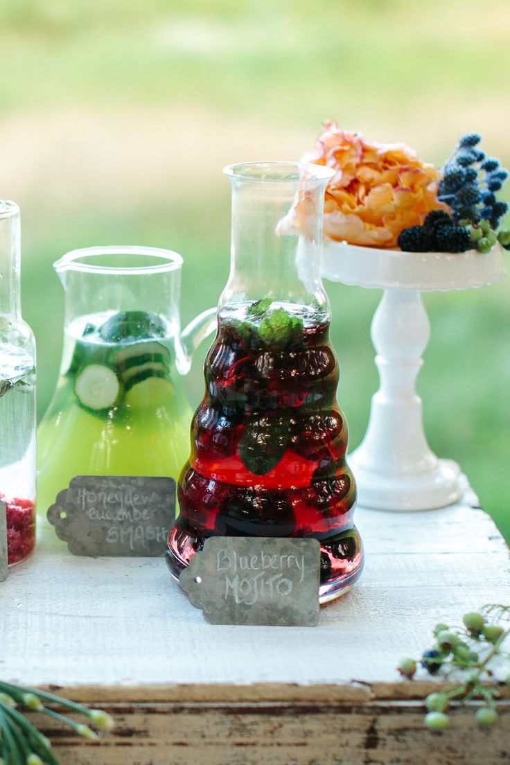 Blueberry Mojitos Wedding Drink Ideas for Outdoor Wedding