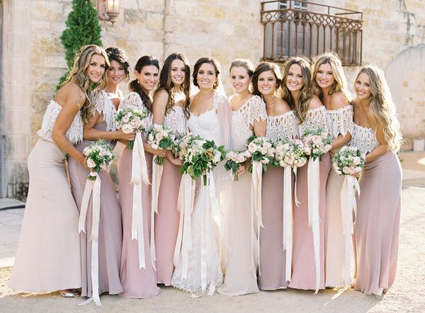 lavender boho bridesmaid dress