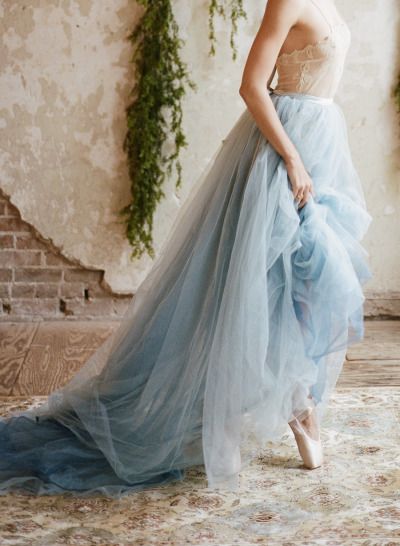 light blue wedding outfit