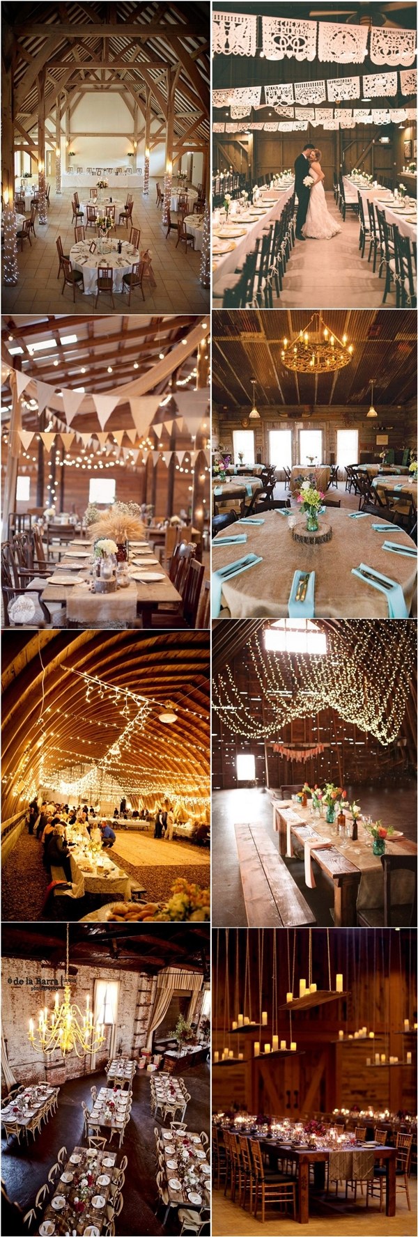 Country Barn Wedding Decor Ideas-  Barn Wedding Table Setting Ideas
