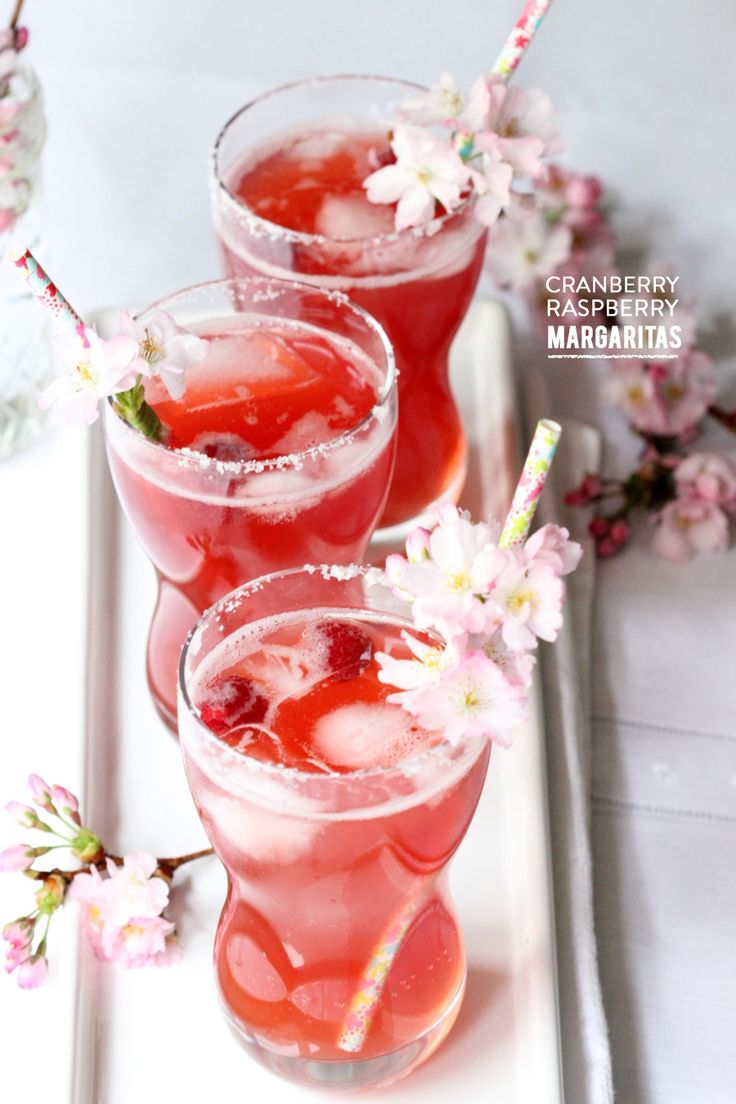 Cranberry raspberry margarita