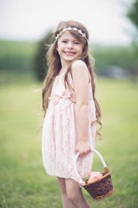 Cute Rustic Flower Girl Dress Ideas