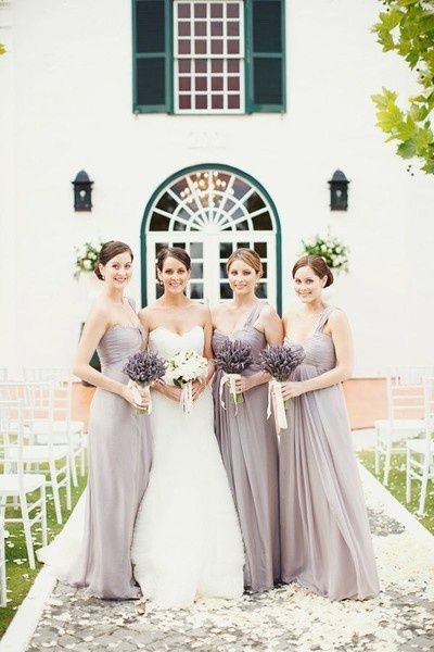 Dusty lavender bridesmaid dresses