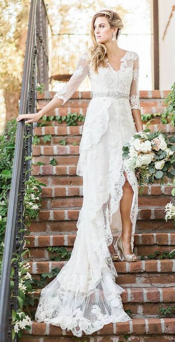 Elegant wedding dress idea via Brian LaBrada Photography