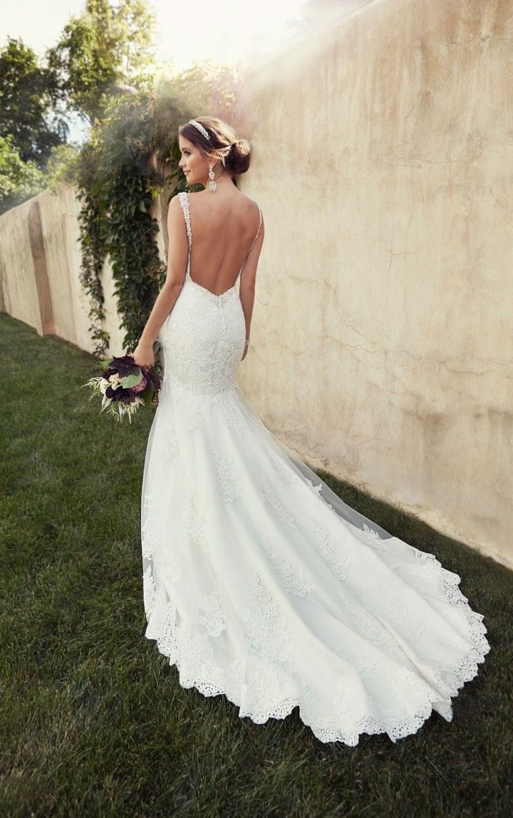 Essense of Australia backless mermaid wedding dress 2015