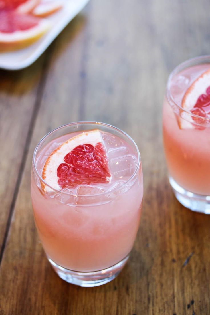 Ginger Grapefruit Cocktails