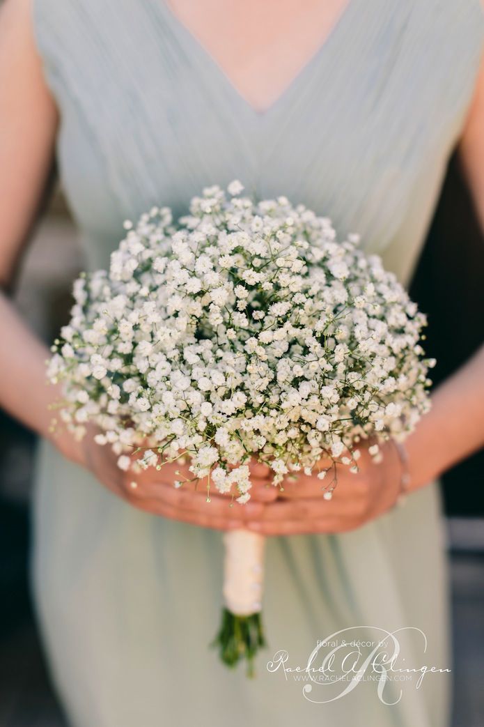 Glamorous Baby's breath Wedding Ideas - baby's breath bridal bouquet