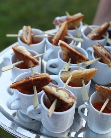 Grilled Cheese and Tomato Soup Shots