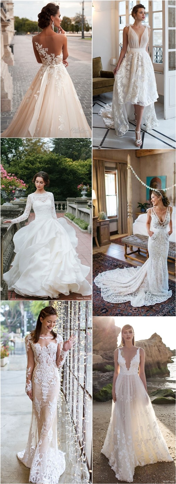 Lace Wedding Dresses and Bridal Gowns