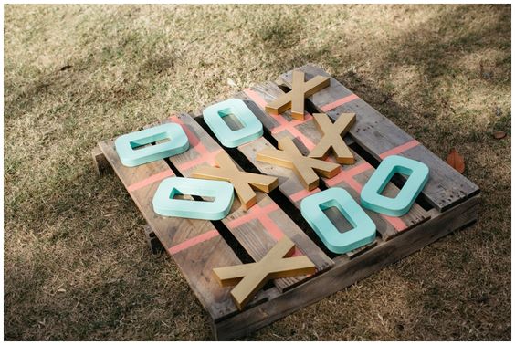 Lawn games for outdoor wedding