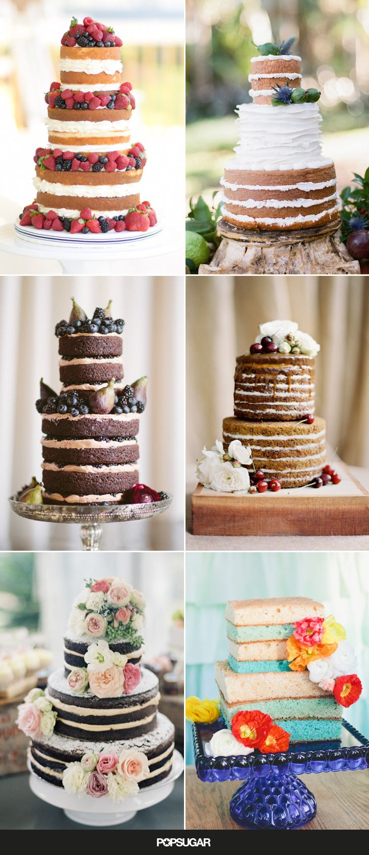 Naked Wedding Cakes Ideas
