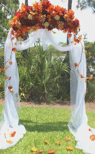 Orange Fall Wedding Decoration Ideas