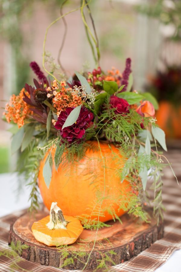 Pumpkin Inspired Table Centerpieces for fall entertaining