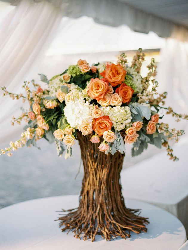 Romantic Rose Wedding Centerpiece