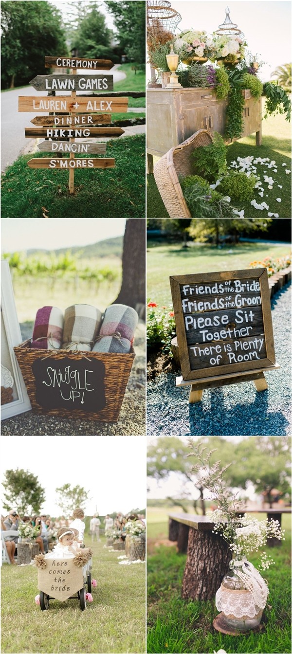 Rustic Backyard Outdoor Wedding Decor Ideas